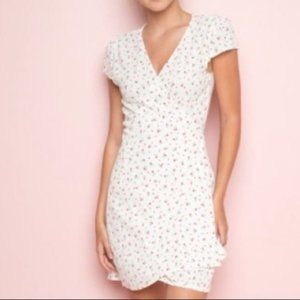 Brandy Melville Rose Wrap Dress ONE SIZE